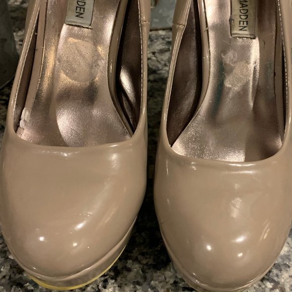 Steve Madden Beige P Reta Pumps Heels 8.5 - Picture 3 of 9